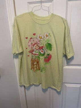 Strawberry Shortcake Graphic Tee - Pale Green from Princess Polly